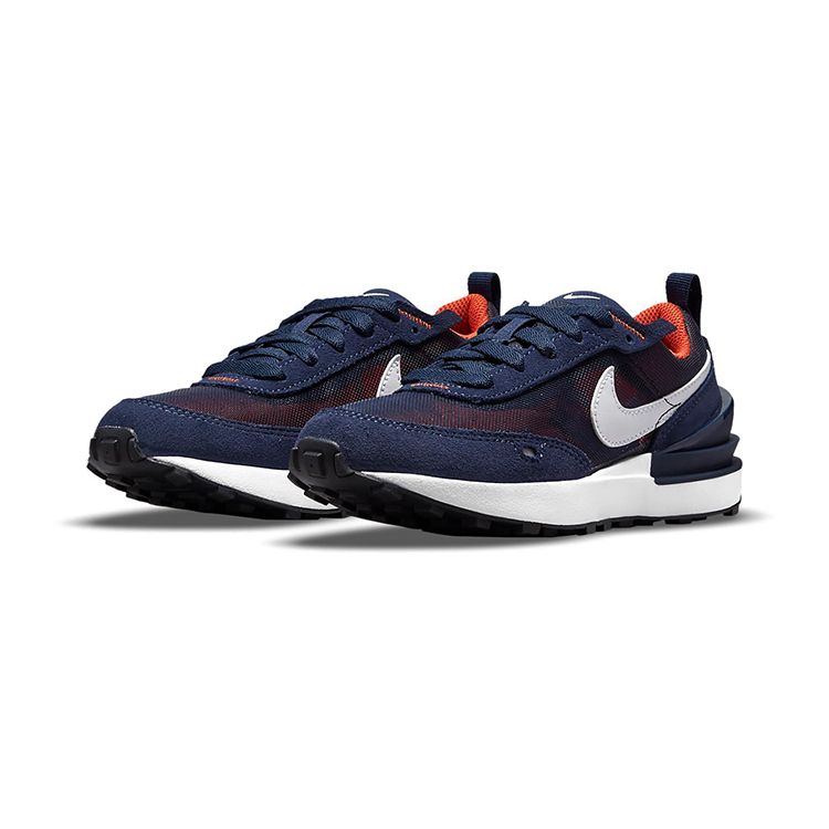 Nike Детские кроссовки Waffle One PS Midnight Navy Blue Orange Melon-Tint DC0480-401