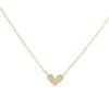 K10 Yellow Gold Heart Diamond Necklace L&Co 66-7600