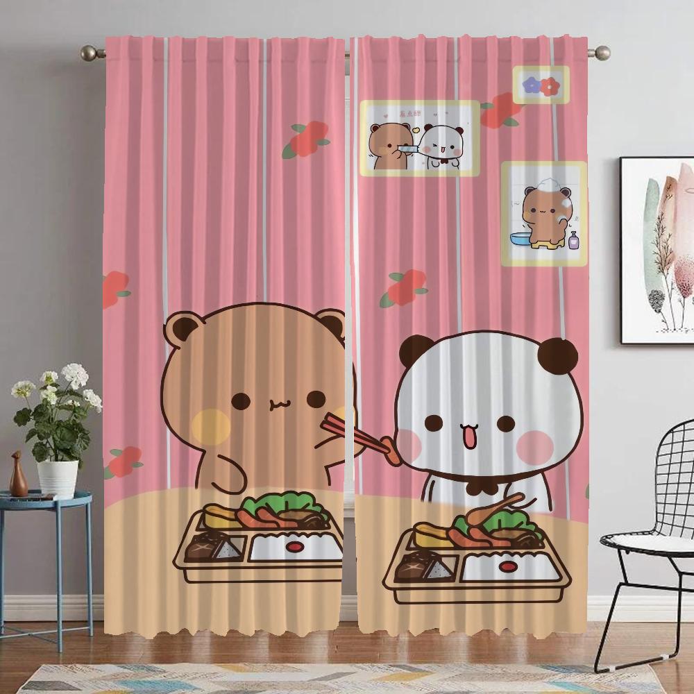 Шторы Bubu и Dudu для гостиной, шторы для комнаты, 2-х панельные перегородки, шторы для домашнего интерьера, украшения на Хэллоуин, оттенки