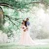 Кружевное платье для беременных с расклешенными рукавами для лета