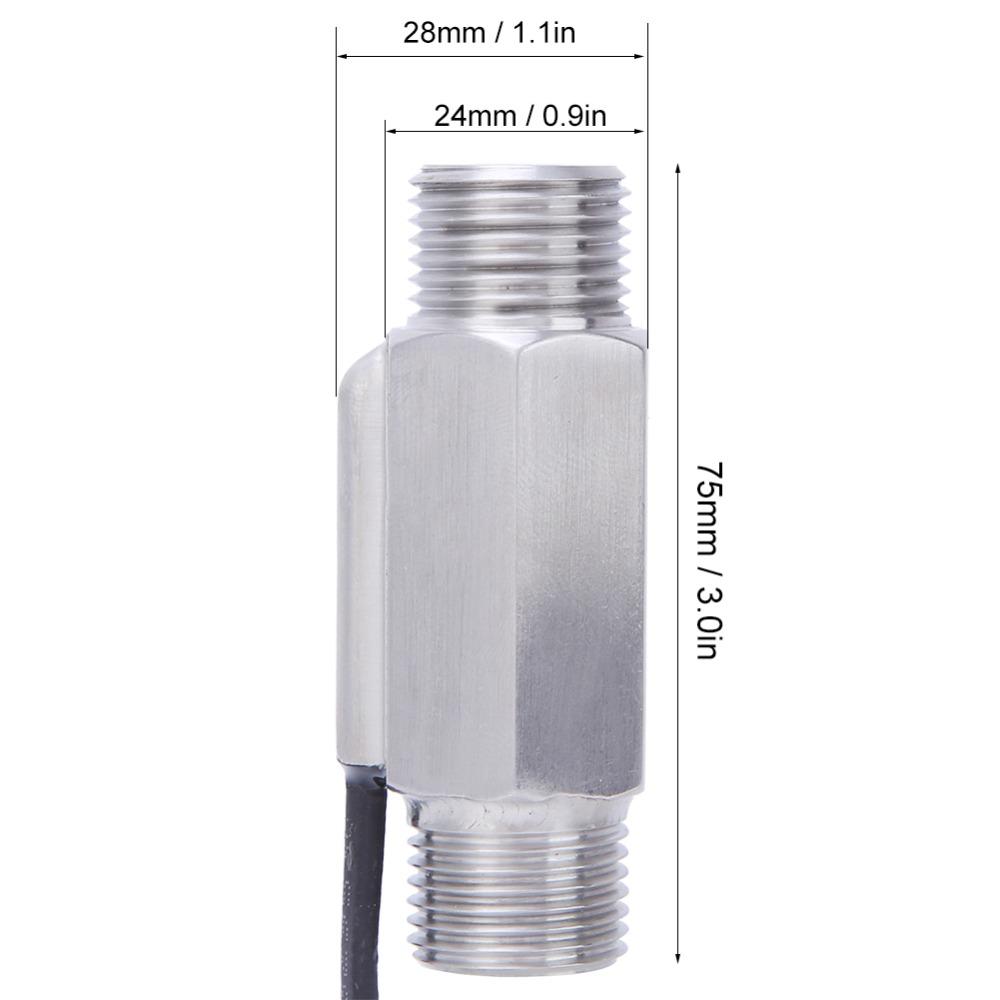 304 Stainless Steel Water Flow Sensor Liquid Switch Water Treatment System