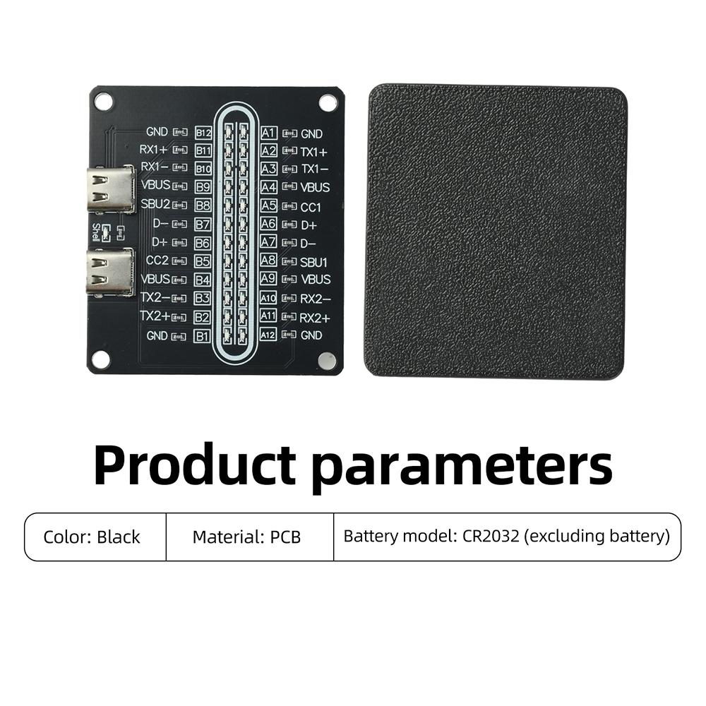 USB Type-C Cable Tester Module 24Pin Data Cable Detection Board Short Circuit On-Off Switching For Type-C Fast Charging Checker