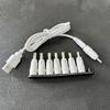 Usb To DC5V Power Cord Multifunctional with DC5.5x2.1  5.5x2.5 4.0x1.7 8pcs Plugs 8-In-1 USB toDC Charging Cable