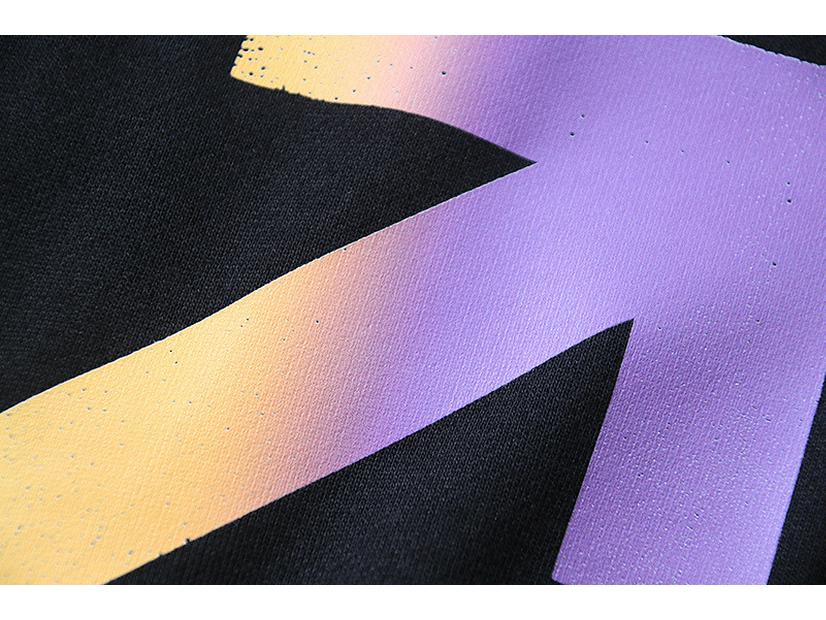 Модный европейский и американский кардиган-худи с градиентным принтом стрел