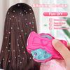 Hair Gem Applicator Machine DIY Princess Hair Styling Tool with Sparkling Gems Pretend Play Dress Up Toy for Girls