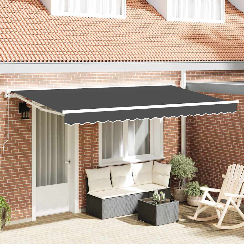 Retractable Awning Frame Anthracite 350 x 200 cm