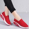 Slip On Breathe Mesh Walking Shoes Women Fashion Sneakers Comfort Wedge Platform Loafers Women's Orthopedic Footwear Knitwear Athletic Casual Shoes