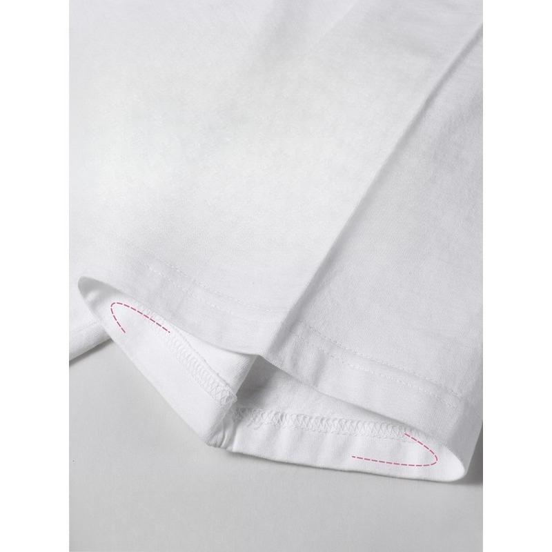 Европейский размер 1 шт. Мужская белая футболка с графическим принтом | Дизайн с русским текстом, короткий рукав, круглый вырез, повседневная летняя уличная одежда, приталенный крой