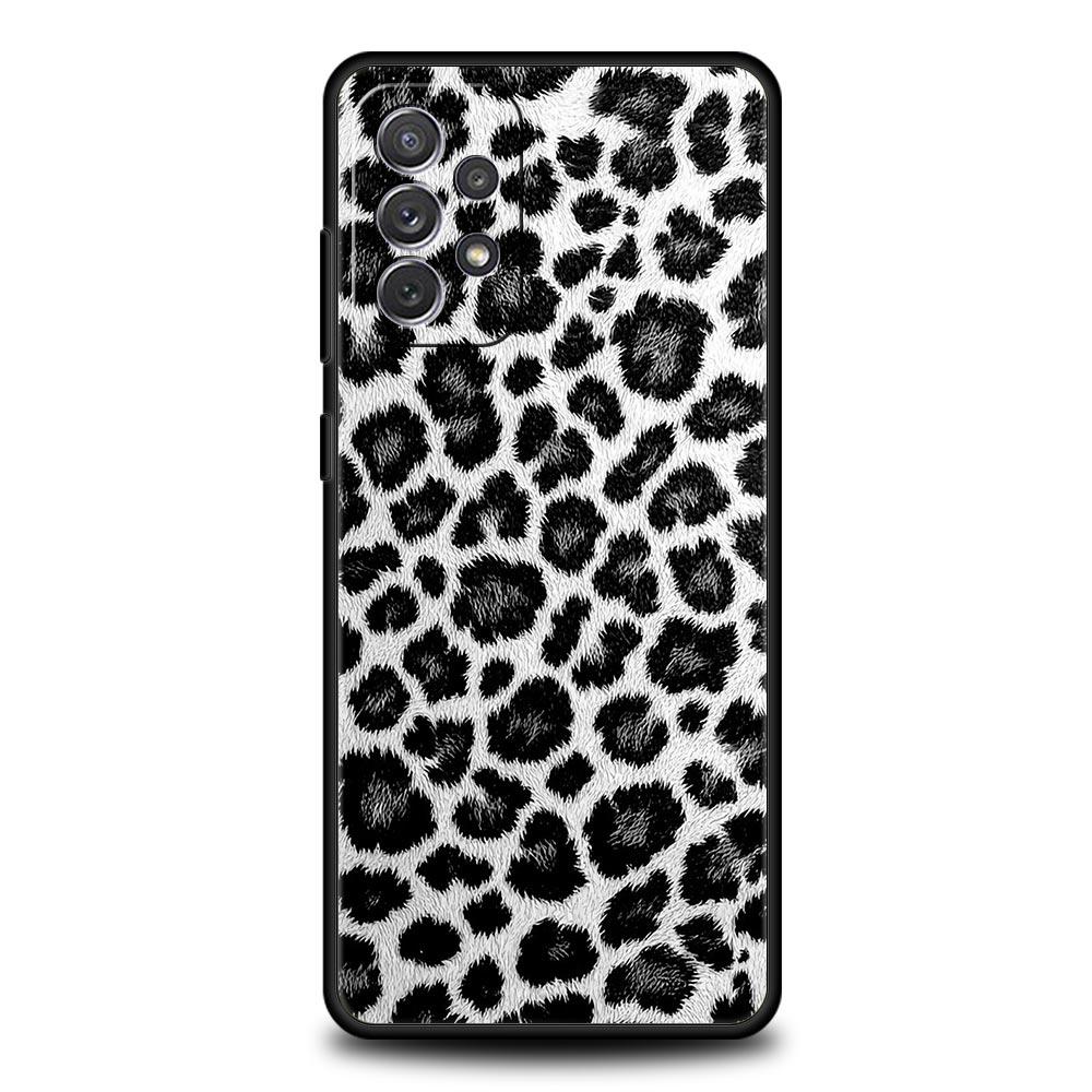 Leopard Print Pattern Phone Case For Samsung Galaxy A17 A07 A55 A35 A25 A15 A05 A33 5G A31 A23 A21s A13 A41 A73 A53 A51 A71Cover