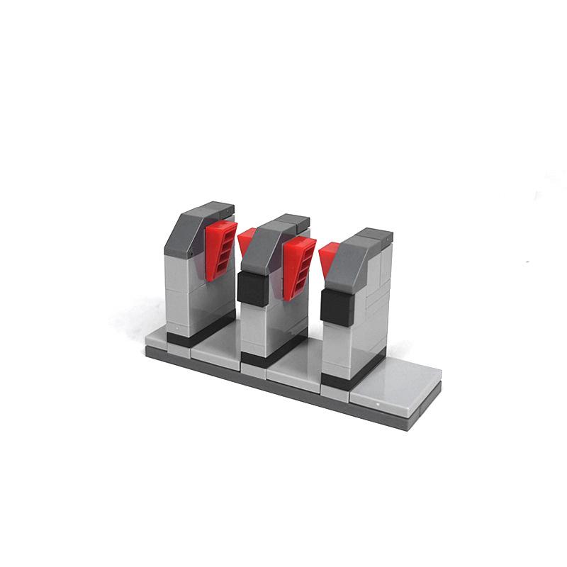 Сборка мелких частиц, украшение для ворот станции метро, багажная дверная рама, строительный блок для досмотра багажа, сделай сам