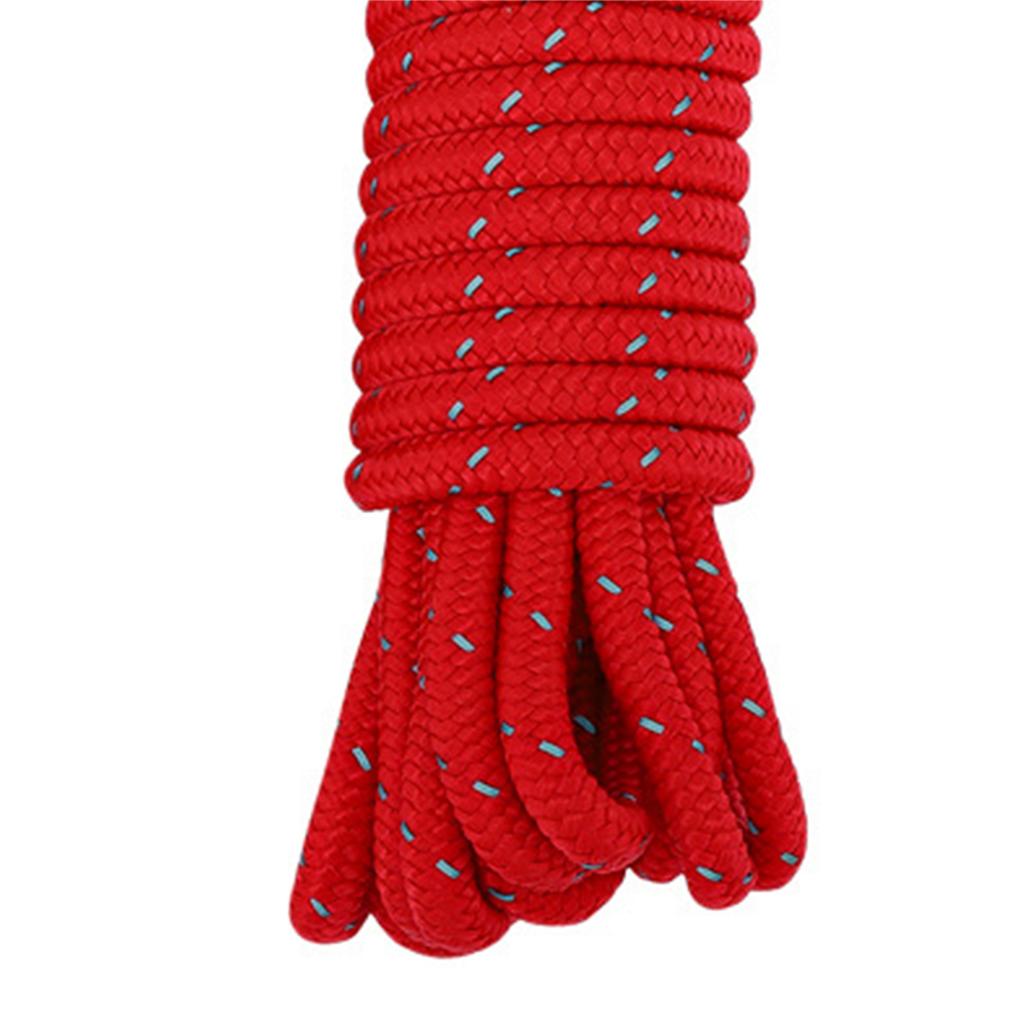 Camping Tent Rope Thicked Reflective Tent Rope Pulley Cordwith Metal Tensioner for Camping Hiking Ca