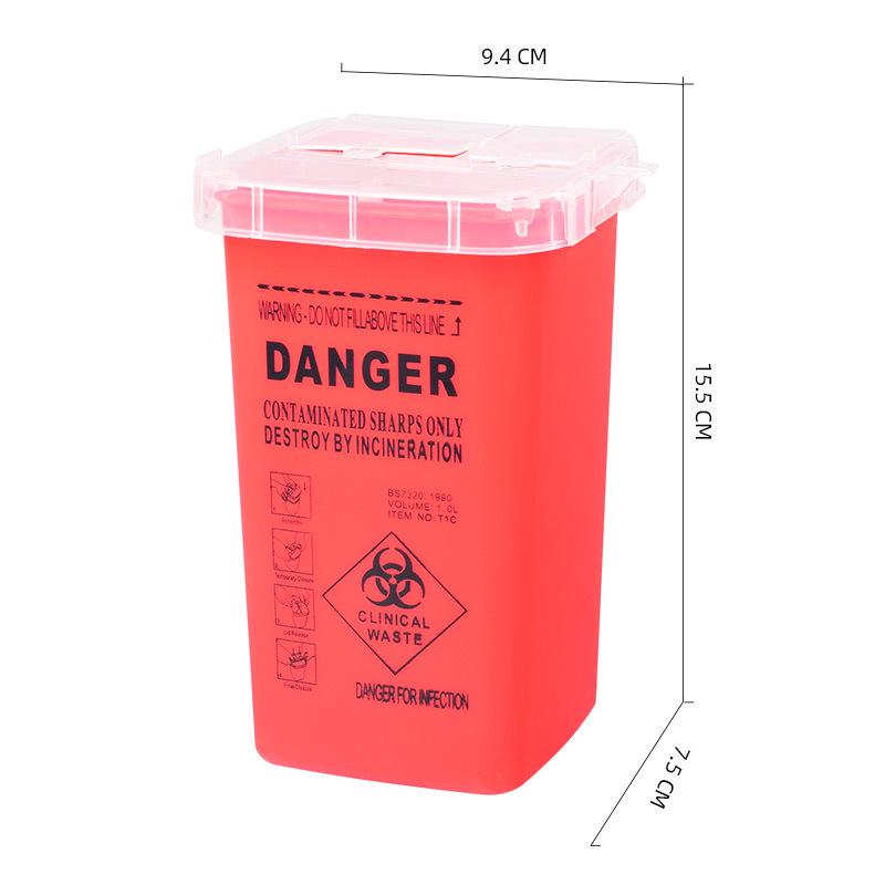 Одноразовое ведро для утилизации игл для микроблейдинга