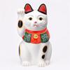 Yakushi Kiln Lucky Cat Arabesque Good Luck (Large) (with Sticker)