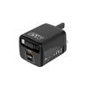 Быстрое зарядное устройство GaN 65 Вт с USB, PD, Type-C, выдвижным кабелем, многопортовой вилкой EU/UK.