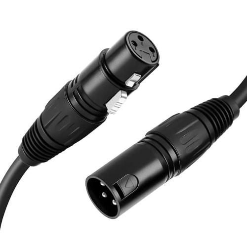 HOLDLAMP 9.8ft/3m DMX Cable, 3-Pin DMX Cable with XLR DMX512 Male To Female, Stage Lighting Signal Cable, Widely Used for Stage and DJ Lighting Connec