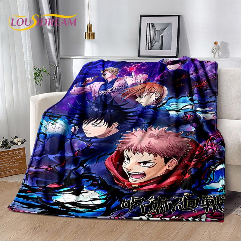 3D Jujutsu Kaisen аниме мультфильм Itadori Yuji мягкое фланелевое одеяло, плед одеяло удобное одеяло для пикника кровати дивана дома