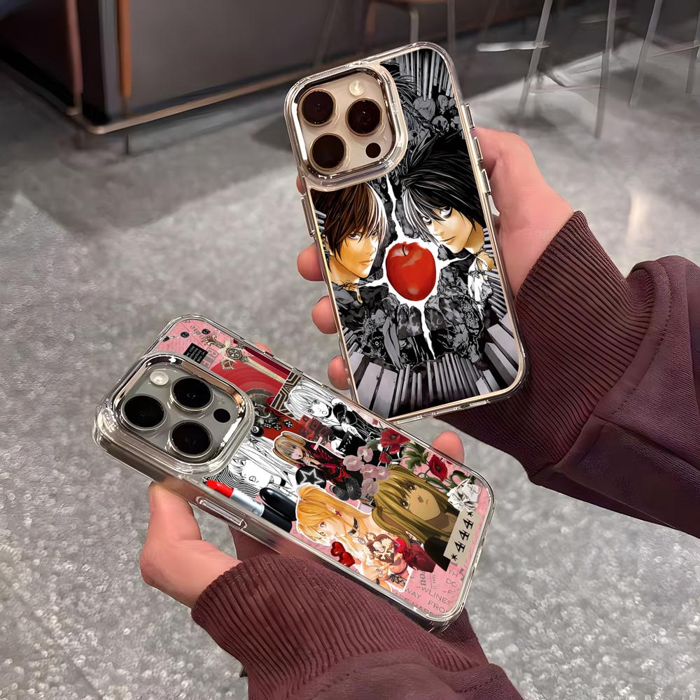 Чехол для телефона Аниме Тетрадь Смерти Для IPhone 17 Air 16 15 14 13 12 11 Pro Pro Max Plus Прозрачный Мягкий Чехол