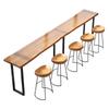 WEZHO Long Bar Table and High Stool Set