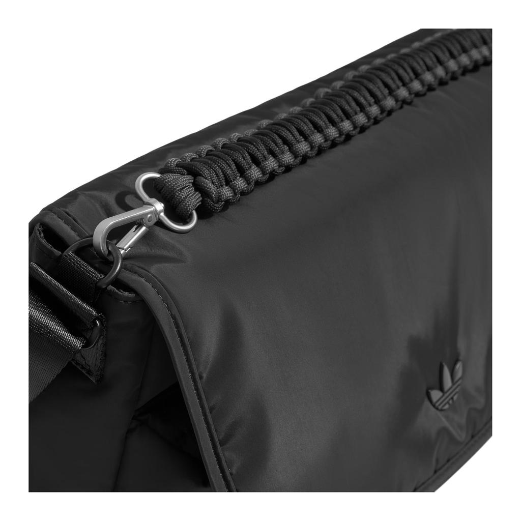 Men's Bag Adidas Originals Recycled Polyester Messenger Bag, Shoulder Bag, Crossbody Bag Unisex Black