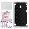 apgo Защитная наклейка для задней и боковых сторон, совместимая с Samsung Galaxy J6 Plus, пленка для полного обертывания, фольга, винил - узор Carbon Black
