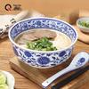 Керамические сине-белые обеденные тарелки Chuanqi