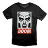 Черная футболка унисекс в стиле хип-хоп Mf Doom с эффектом потертости Doom Mask
