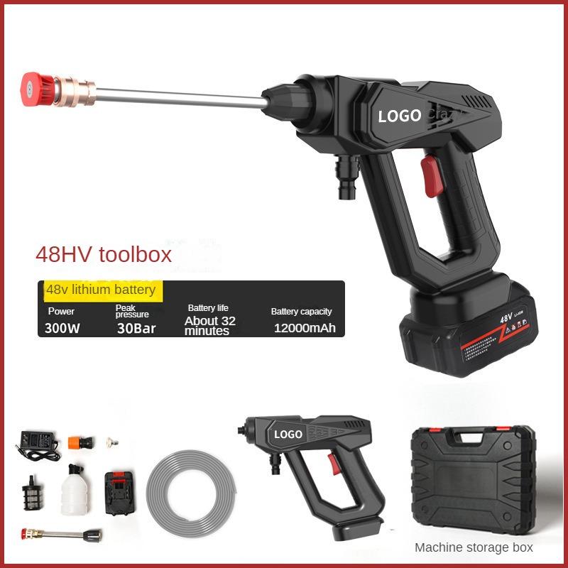 Портативная беспроводная автомобильная стиральная машина высокого давления для полива цветов и овощей, пистолет для мойки автомобилей