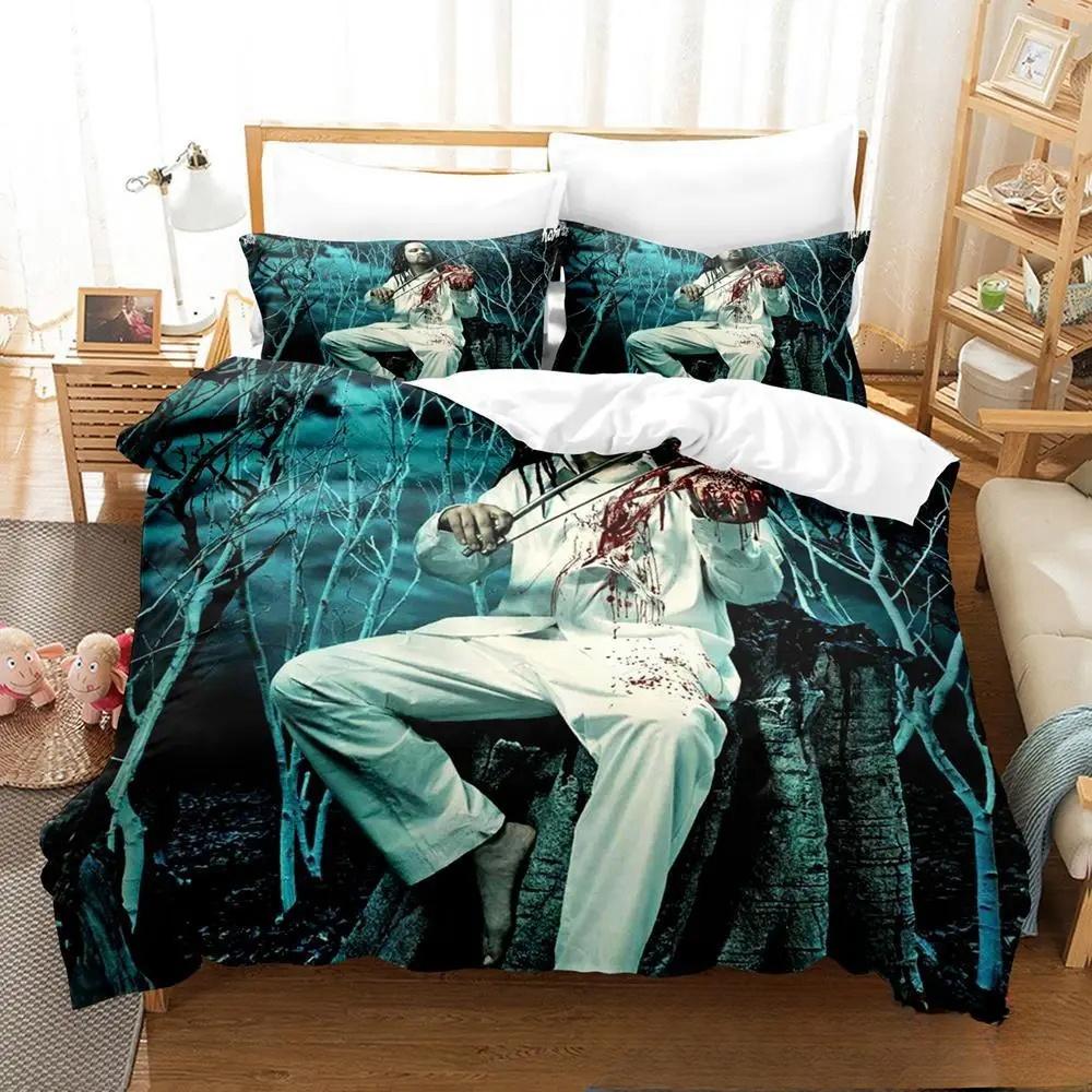 3D Печать Коллекция Постельного Белья Рок-Группы Korn Пододеяльник Коллекция Постельного Белья Чехол для Одеяла Наволочка Одеяло Размер King Queen Постельное Белье для Мальчиков и Взрослых