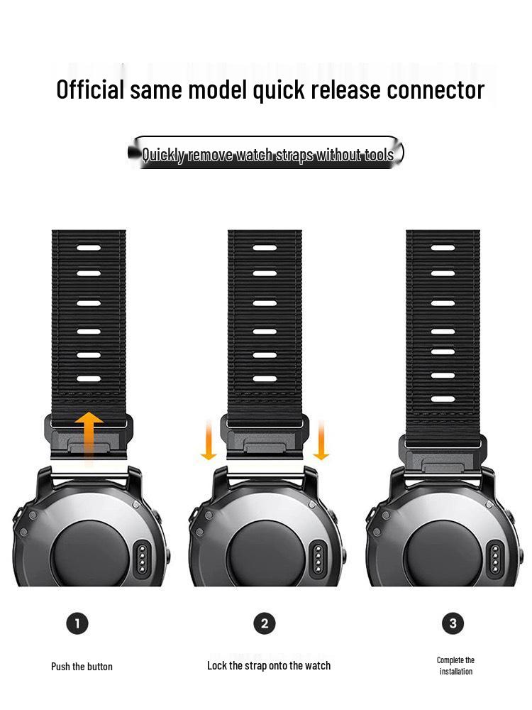 26/22 мм Нейлоновый плетеный ремешок для часов для тактических моделей Garmin Fenix 7X Pro/6X/55X