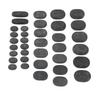 36PCS Basalt Hot Stones Set 4 Sizes Round Shape Body Relaxation Basalt Hot Massage Rocks for SPA