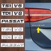 ASSOP1 ABS TSI TDI V6 V8 Буквы Шильдик Декор Наклейки на Задний Багажник Для Passat B5 B5.5 B6 B7 B8 Авто Стайлинг Аксессуары