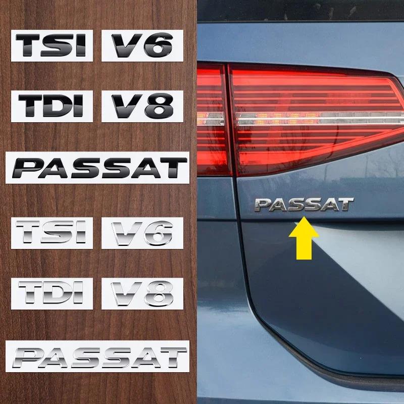 ASSOP1 ABS TSI TDI V6 V8 Буквы Шильдик Декор Наклейки на Задний Багажник Для Volkswagen Passat B5 B5.5 B6 B7 B8 Авто Стайлинг Аксессуары