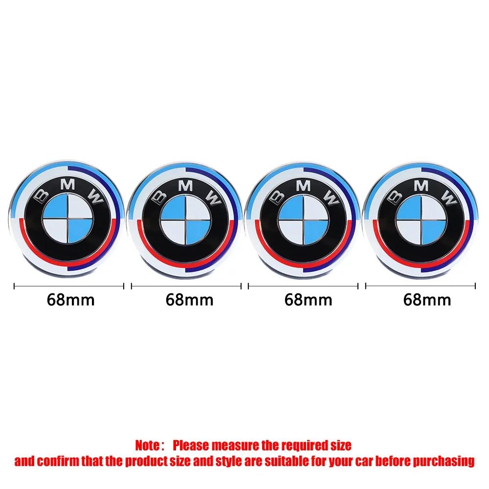 ztkah6 4Pcs 56/68mm Car Wheel Center Hub Caps Wheel Cover For BMW M M3 M5 E46 E60 E90 E34 E39 E53 E87 M3 M5 E91 E30 X1 X3 X5 X6 F25 i3