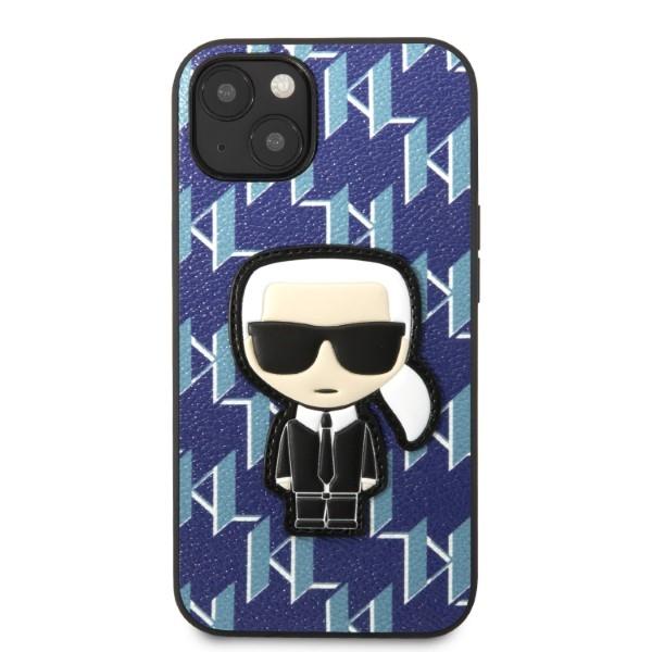 Karl Lagerfeld KLHCP13MPMNIKBL iPhone 13/ 14 / 15 6.1" hardcase blue/blue Monogram Ikonik Patch
