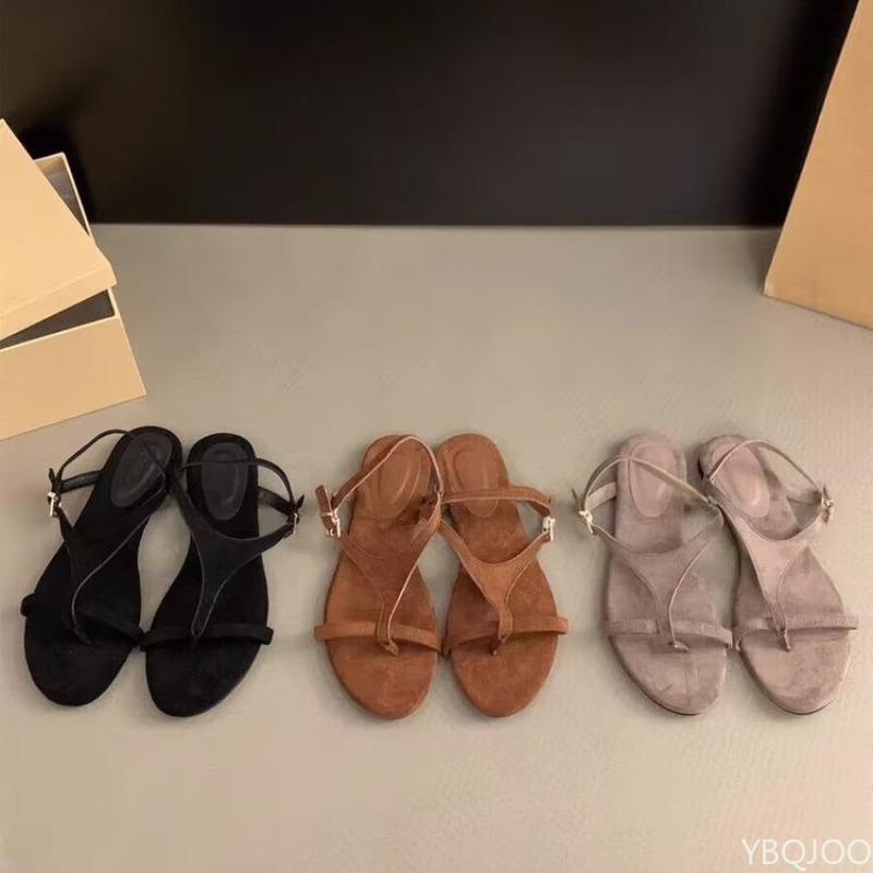 Летние женские сандалии-вьетнамки на плоской подошве простые, модные, универсальные, подходят для ношения на улице, ретро женская обувь