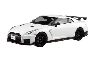 Aoshima Bunka Kyozai Rakupla Snap Car R35 NISSAN NISMO 2017 Brilliant White Pearl Масштабная пластиковая модель 215 мм (АОСИМА) №05-BW GT-R 1/24 Предварительно окрашенный