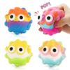 4 Pcs Pack Pop Balls 3D Silicone Cartoon Fidget Squeeze Balls, Pop Bubble Stress Ball Sensory Relieve Stress Fidget Ball Toy for Kid and Adult