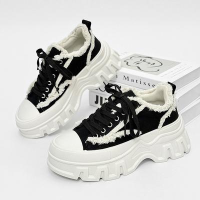 Новая обувь толстая подошва увеличивающая рост мужская обувь сумка голова повседневная классическая низкая посадка горячая распродажа большого размера женская обувь европейский размер