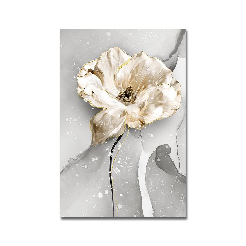 Скандинавские цветы, скандинавские постеры, декоративная живопись, абстрактные принты на холсте Cuadros, настенные художественные картины для гостиной, без рамки