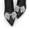 1 Pcs Crystal Rhinestones Bow Shoe Clips Wedding Bridal Shoe Buckles DIY Manual Bead High Heels Flower Decorations Accessories