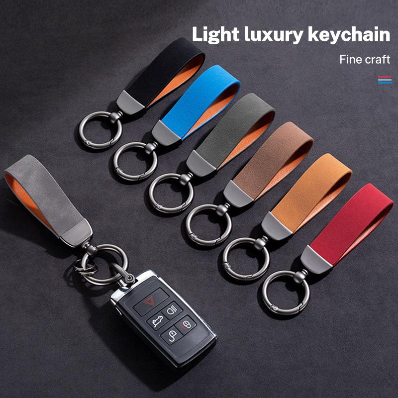 High Quality Leather Car Keychain Key Chain Rings Accessories For Mercedes Benz AMG W203 W206 W220 W205 W211 W212 W201 W210 W108 QE6
