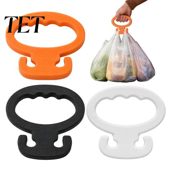 Lightweight Portable Bag Hanger 3D Printed Grocery Shopping Carrier Holder Handle for Plastic Supermarket Gadget Bags, Heavy Duty with Ergonomic Grip