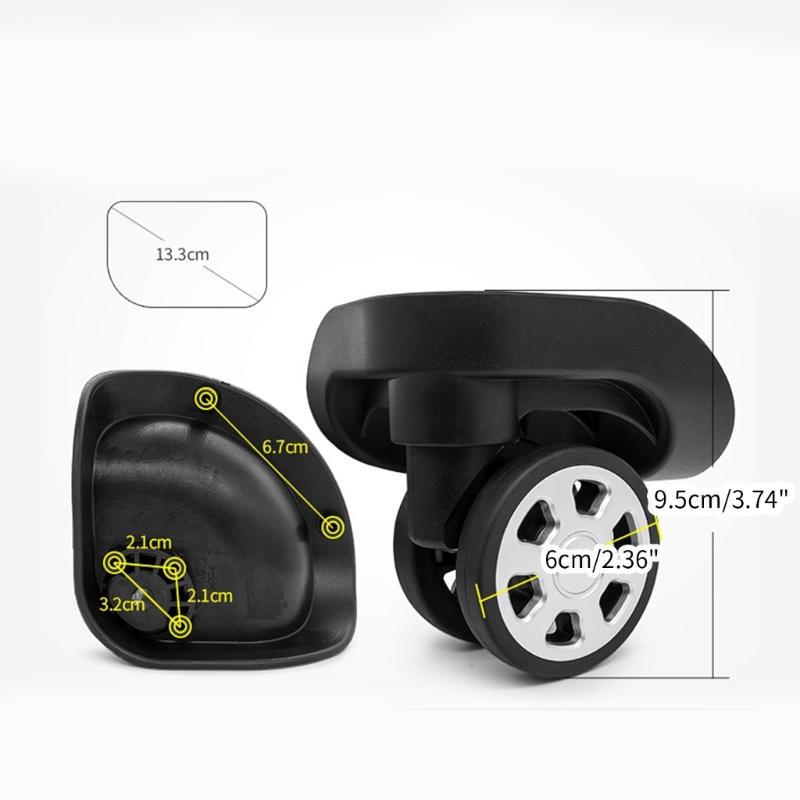 Прочные запасные колеса для багажа, отремонтируйте свой чемодан с помощью плавно вращающихся на 360° деталей и аксессуаров