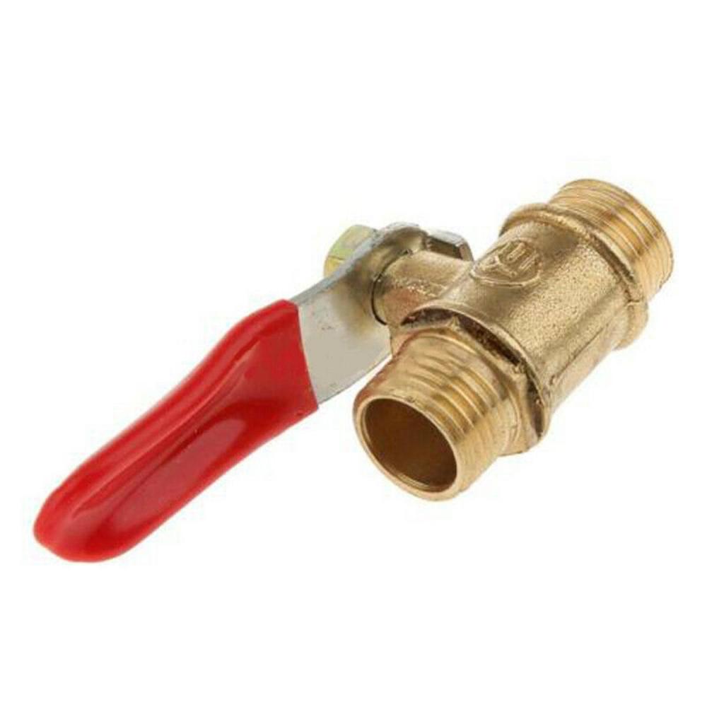 G1/4 Full Port Hose Connector Brass Pipe Male to Male Thread Switch Ball Valve Pipe Fittings