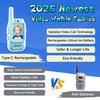 Video Walkie Talkies Toys Rechargeable Play House Toys Adjustable Lanyard Two-Way Video Call Device for Family Role Play & Parent-Child Interaction