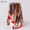 High-quality Luxurious Silk Scarves Headband Scarfs Neck Scarf For Women Chain Silk Scarf Women's Decorative Shawl