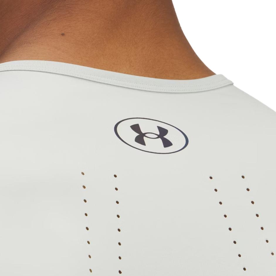 Under Armour Vanish Elite Vent Rush Удобная Стильная Простая Футболка с Коротким Рукавом Мужские топы Светло-зеленый 1383668-377