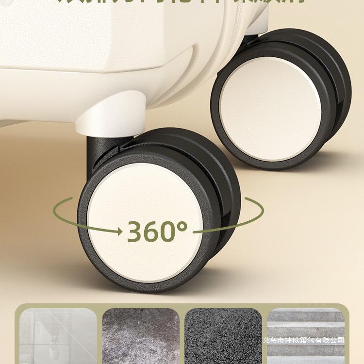 20-Inch Leather Suitcase Trolley - Durable Carry-On Luggage for Men & Women, 24-28 Inch Available