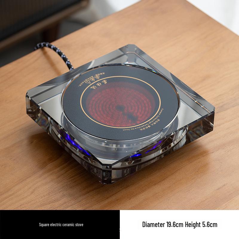 Электрический керамический чайный сервиз с индукционной плитой: Стеклянный кипятильник и пароварка для заваривания полезного чая