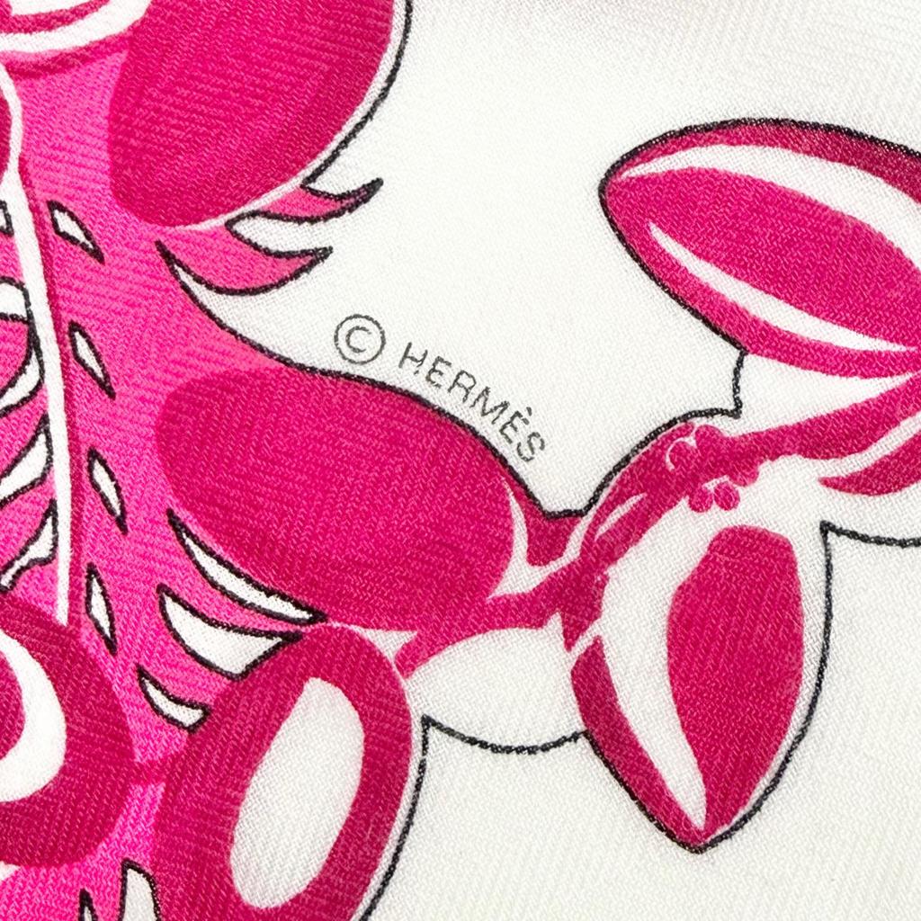 Excellent HERMES scarf Myths of the Phoenix Carrejean Carre 140 Pink cashmere Used